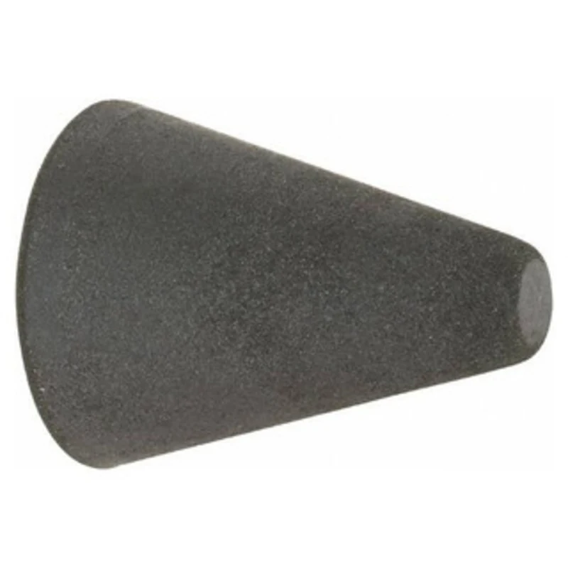 Rubberized Abrasive Point, Max. 20,000 RPM, Very Fine Grade, Code 125-C, Taper, 1 Diameter, 1-1/4 Length - 88-648-1